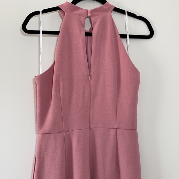 Julia Jordan Twist-Front Halter Rose Jumpsuit 6 - Picture 7 of 10